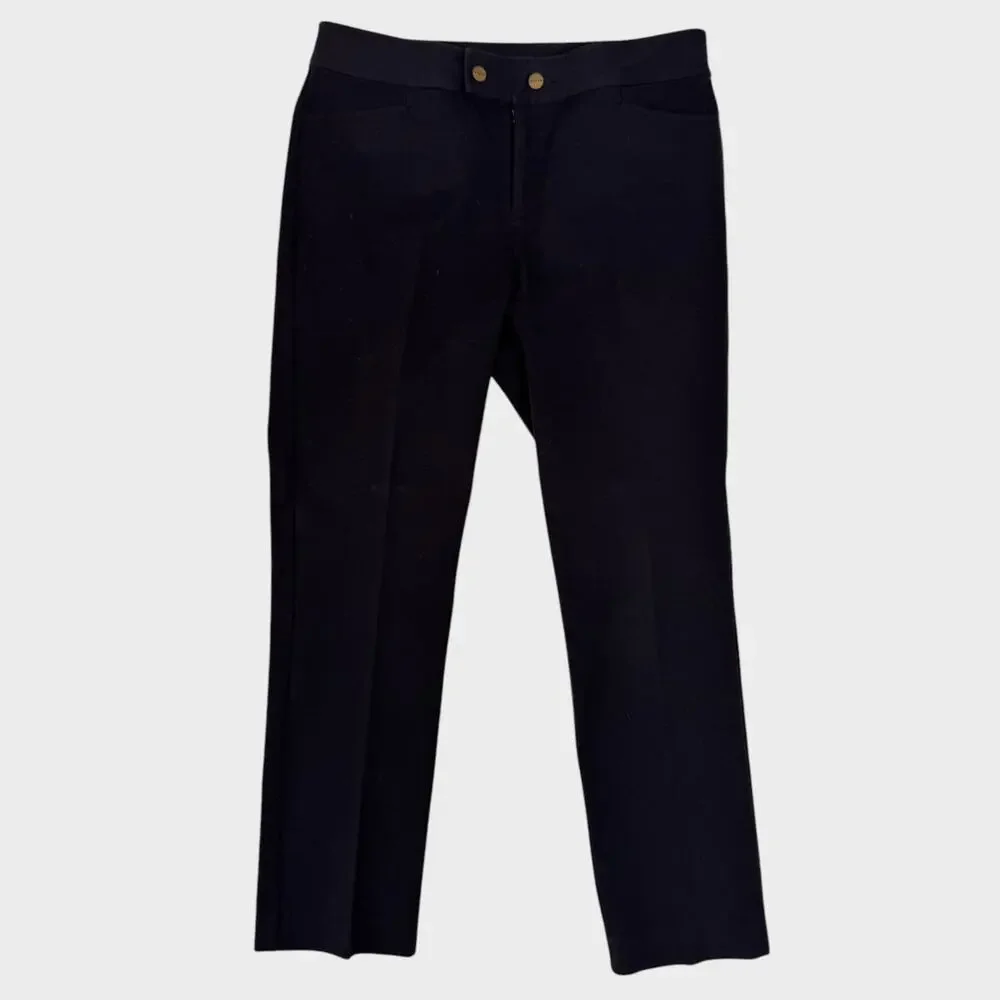 Chaps 6P Cotton Spandex Black Womens Pants